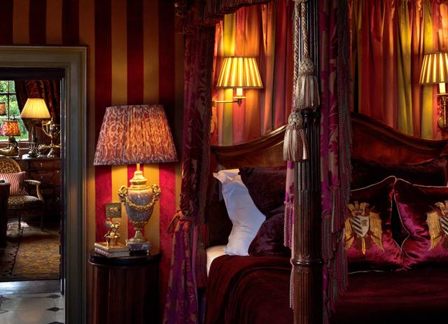 owner's luxury hotel room prestonfield edinburgh